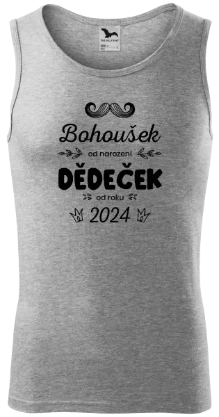 Pánské tílko Jméno od narození, dědeček od roku