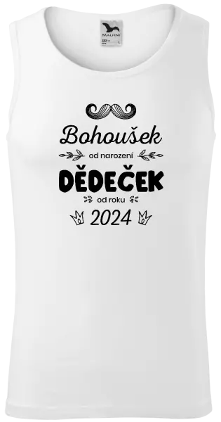 Pánské tílko Jméno od narození, dědeček od roku