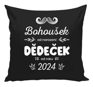 Polštář Jméno od narození, dědeček od roku