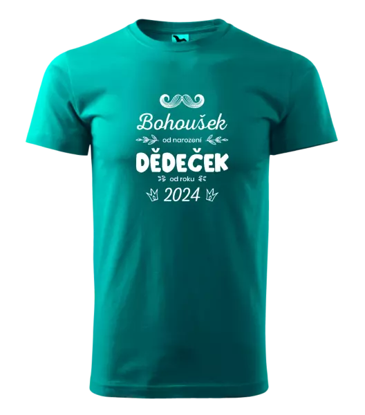 Pánské tričko Jméno od narození, dědeček od roku