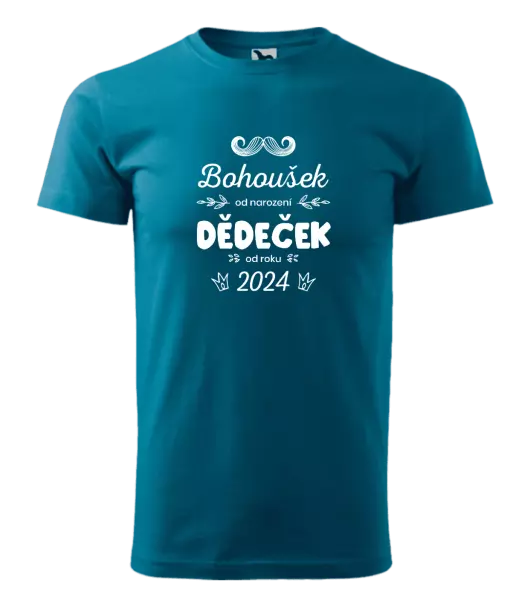 Pánské tričko Jméno od narození, dědeček od roku