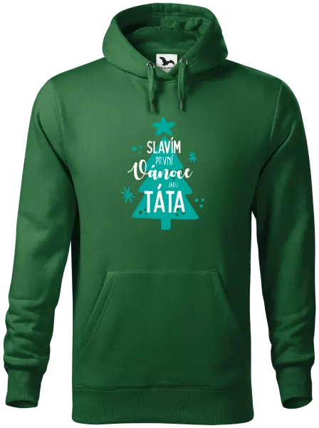 Pánská mikina Slavím první Vánoce jako táta