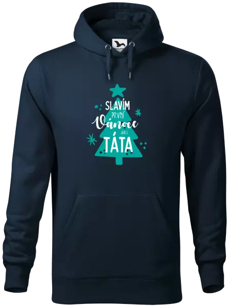 Pánská mikina Slavím první Vánoce jako táta