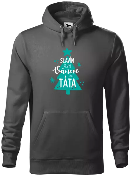 Pánská mikina Slavím první Vánoce jako táta