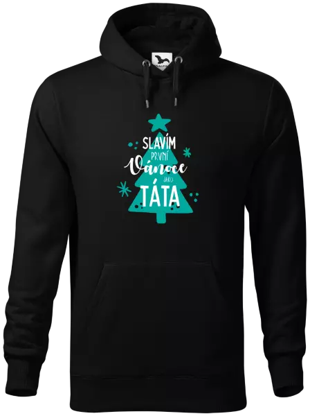 Pánská mikina Slavím první Vánoce jako táta