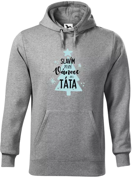 Pánská mikina Slavím první Vánoce jako táta