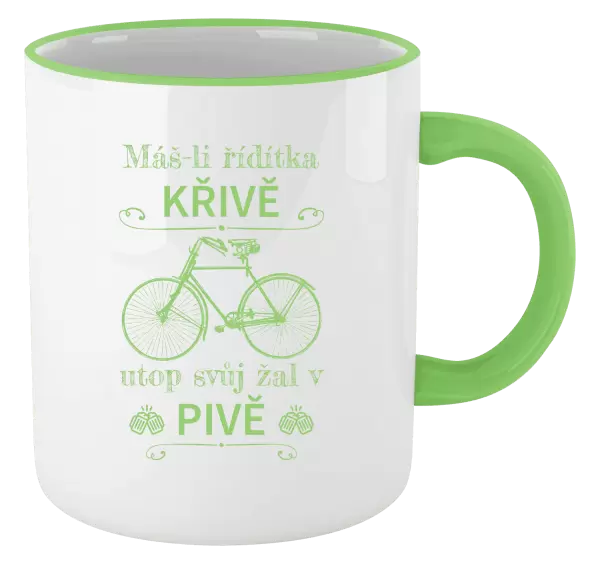 Hrnek Máš-li řídítka křivě, utop svůj žal v pivě