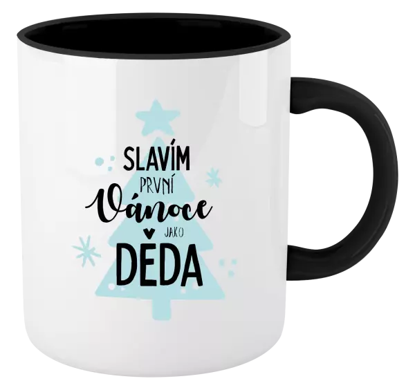 Vánoční hrnek Slavím první Vánoce jako děda