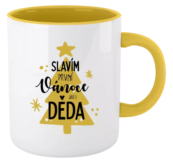 Vánoční hrnek Slavím první Vánoce jako děda