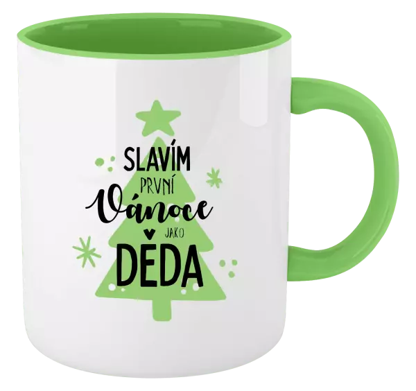 Vánoční hrnek Slavím první Vánoce jako děda
