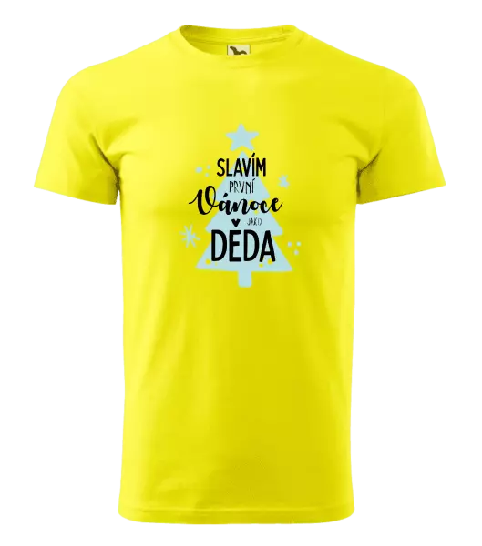 Pánské vánoční tričko Slavím první Vánoce jako děda
