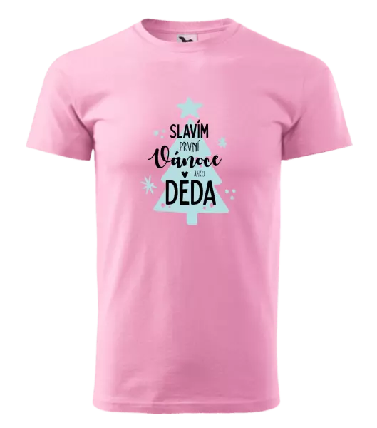Pánské vánoční tričko Slavím první Vánoce jako děda