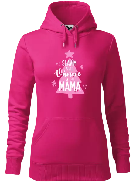 Dámská vánoční mikina Slavím první Vánoce jako máma
