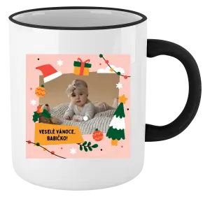 Vánoční hrnek Veselé vánoce - kresby s věnováním