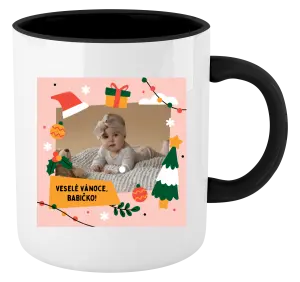 Vánoční hrnek Veselé vánoce - kresby s věnováním