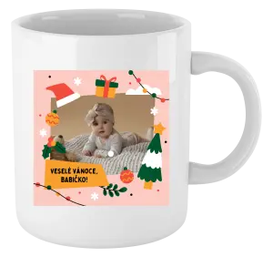 Vánoční hrnek Veselé vánoce - kresby s věnováním