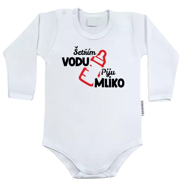 Dětské body Šetřím vodu, piju mlíko