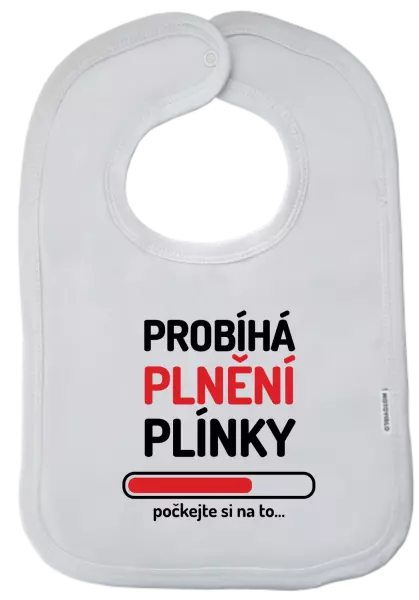 Dětský bryndák Probíhá plnění plínky
