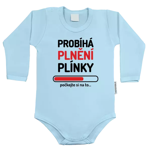 Dětské body Probíhá plnění plínky