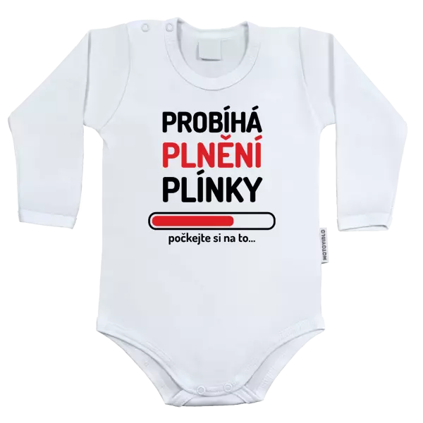 Dětské body Probíhá plnění plínky
