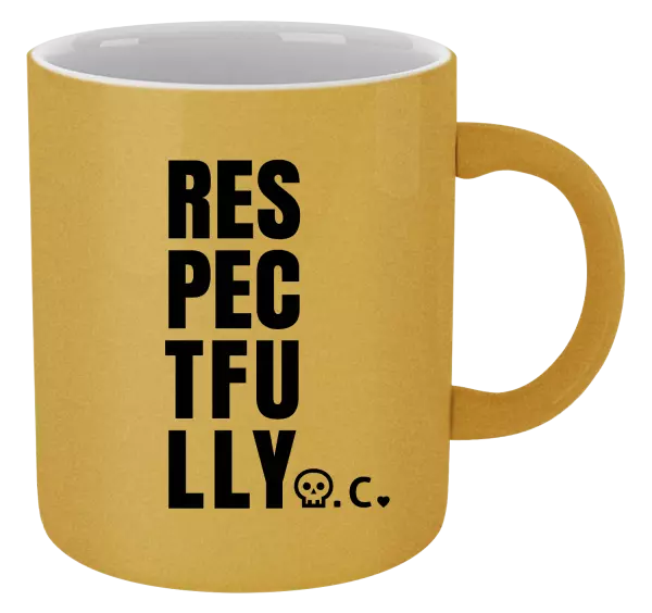 Metalický hrnek Respectfully