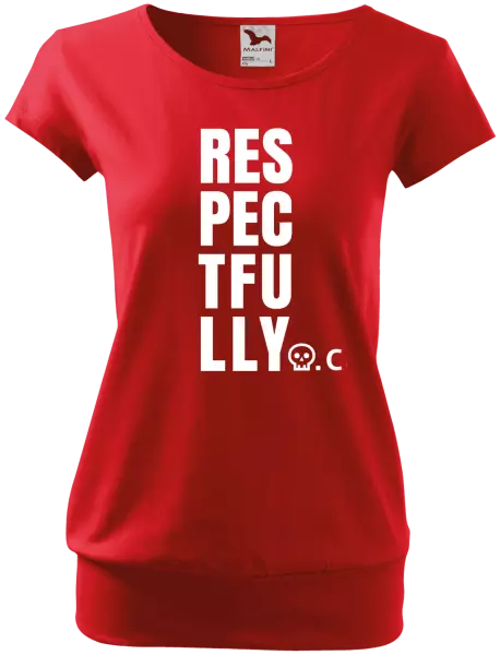 Dámské tričko Respectfully