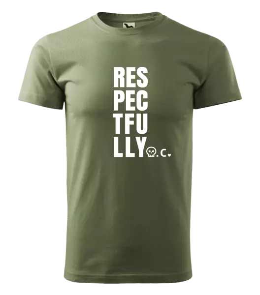 Pánské tričko Respectfully