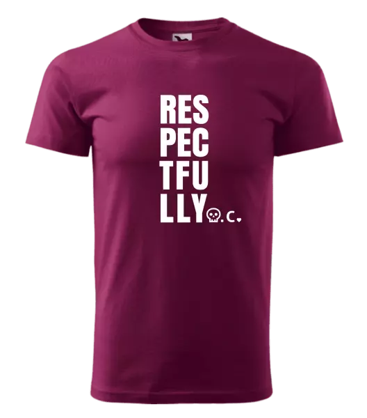 Pánské tričko Respectfully