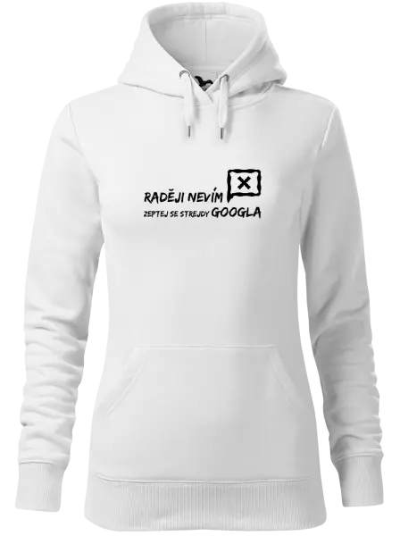 Dámská mikina Raději nevím, zeptej se strejdy Googla