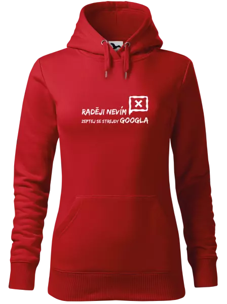 Dámská mikina Raději nevím, zeptej se strejdy Googla