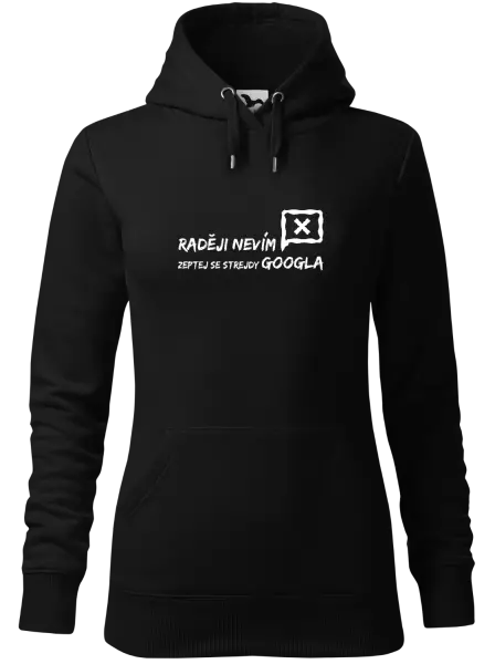 Dámská mikina Raději nevím, zeptej se strejdy Googla