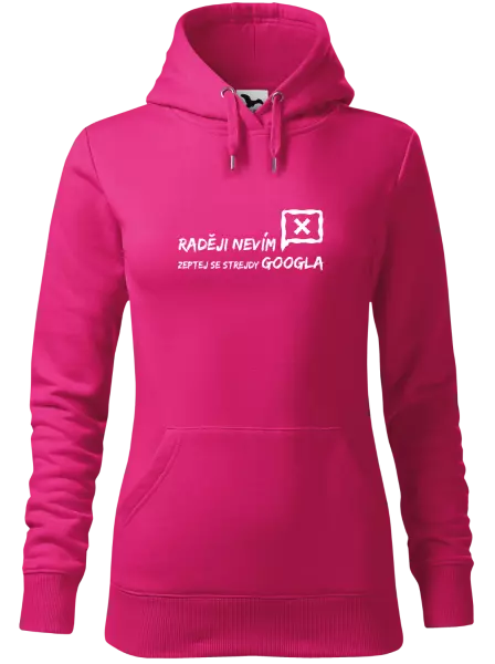 Dámská mikina Raději nevím, zeptej se strejdy Googla