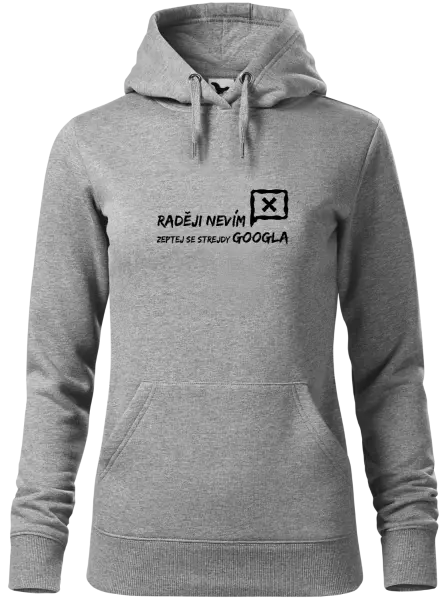 Dámská mikina Raději nevím, zeptej se strejdy Googla