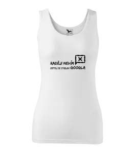 Dámské tílko Raději nevím, zeptej se strejdy Googla