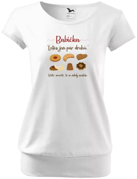 Dámské vánoční tričko Babička - letos jen pár druhů
