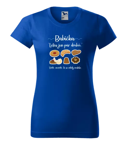 Dámské vánoční tričko Babička - letos jen pár druhů