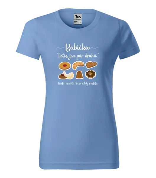 Dámské vánoční tričko Babička - letos jen pár druhů