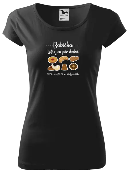 Dámské vánoční tričko Babička - letos jen pár druhů