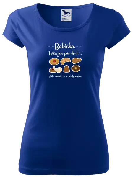 Dámské vánoční tričko Babička - letos jen pár druhů