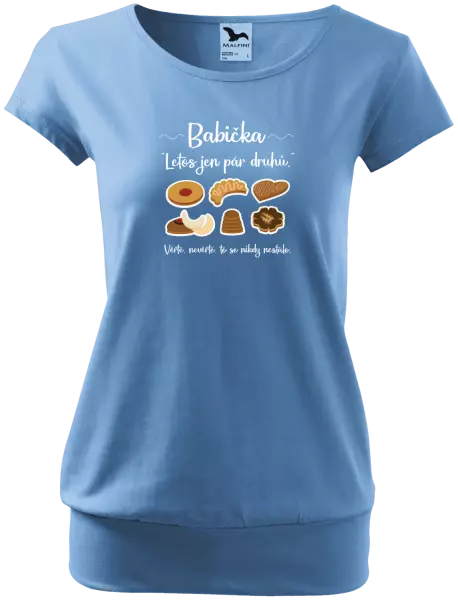 Dámské vánoční tričko Babička - letos jen pár druhů