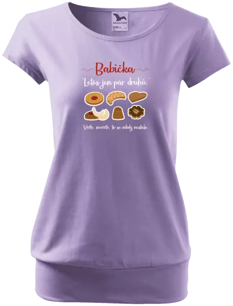 Dámské vánoční tričko Babička - letos jen pár druhů