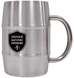 Nerezový chladicí půllitr Vánoce survivor veteran