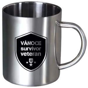 Nerezový hrnek Vánoce survivor veteran