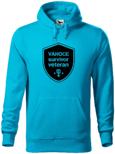 Pánská mikina Vánoce survivor veteran