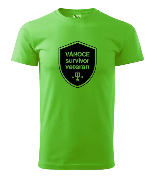 Pánské vánoční tričko Vánoce survivor veteran