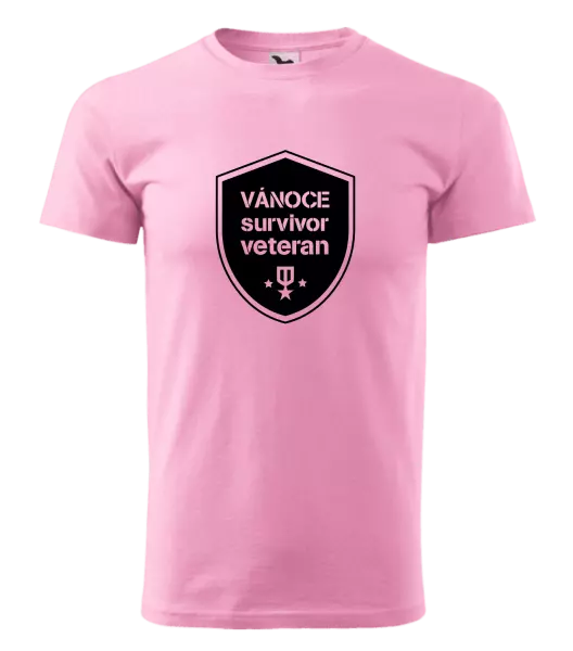 Pánské vánoční tričko Vánoce survivor veteran