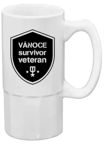 Půllitr Vánoce survivor veteran