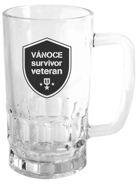 Půllitr Vánoce survivor veteran