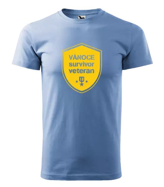 Pánské vánoční tričko Vánoce survivor veteran