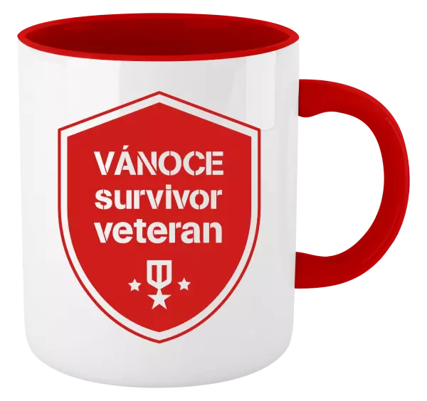 Vánoční hrnek Vánoce survivor veteran